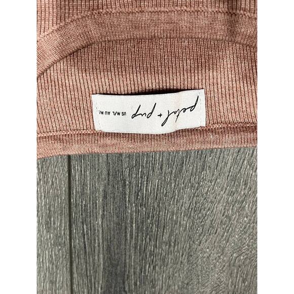 Revolve Petal & Pup Ayers wide leg knitted Y2K Set Light Pink M/L A003953 - Picture 9 of 13